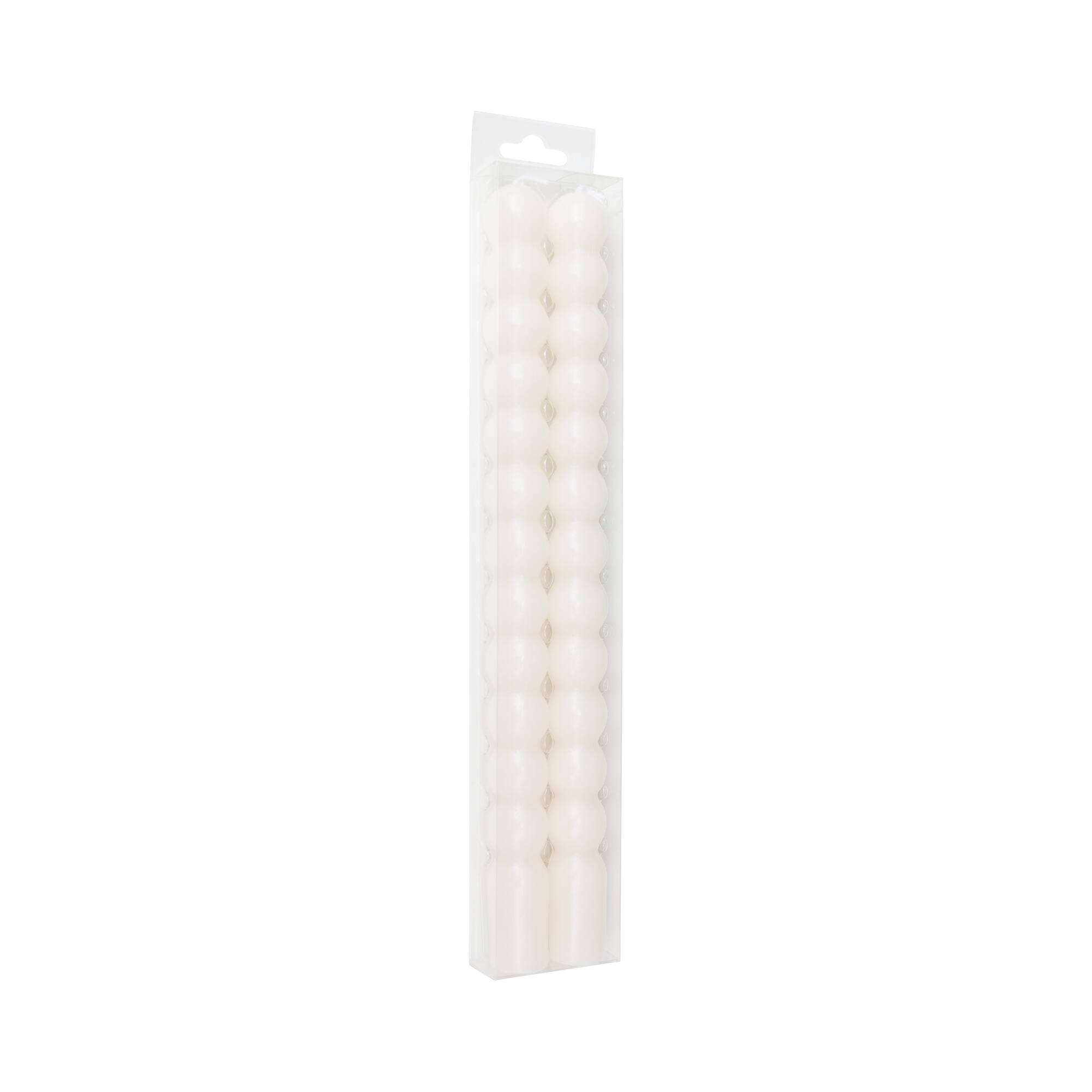 10" Unscented Bubble Taper Candles